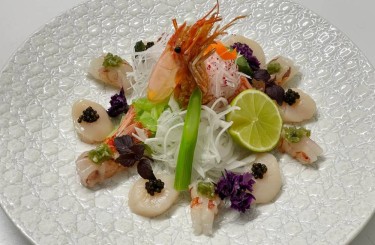 Aka ebi to hotate sarada - Aka ebi to hotate sarada