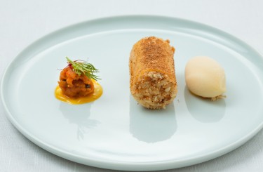 Quitte - Quitte, Macadamia Nougat, Passionsfrucht