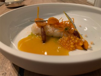 Langostino, Karotte, Curcuma - Langostino, Karotte, Curcuma