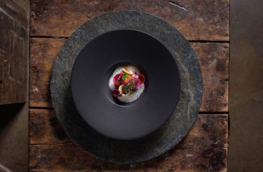 Glasiertes Kalbsbries - Glasiertes Kalbsbries - Alblinsen - eingelegter Sellerie - Champignons - Sherry