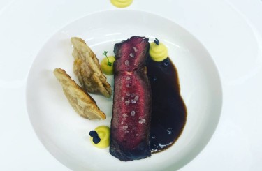 DryAged Bison - DryAged Bison/Malabarjus/Pfälzer Rübe/Süßkartoffel-Gyoza