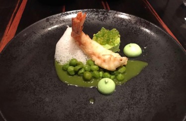Ebi-Tempura, Wasabi-Erbsen, 3-erlei Kaviar - Ebi-Tempura, Wasabi-Erbsen, 3-erlei Kaviar