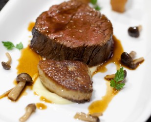 Beef fillet - Organic beef fillet, foie gras & hon shimeji mushroom